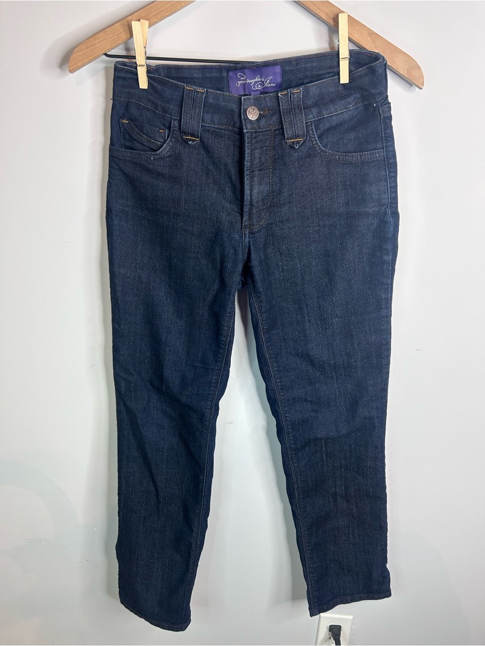 NYDJ women’s  Dark Blue Slim Straight Jeans